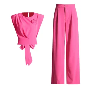 Sleeveless Bow Summer set