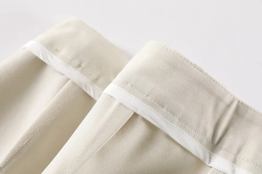 Slim Fit and Fashionable Pleated Pants for Women