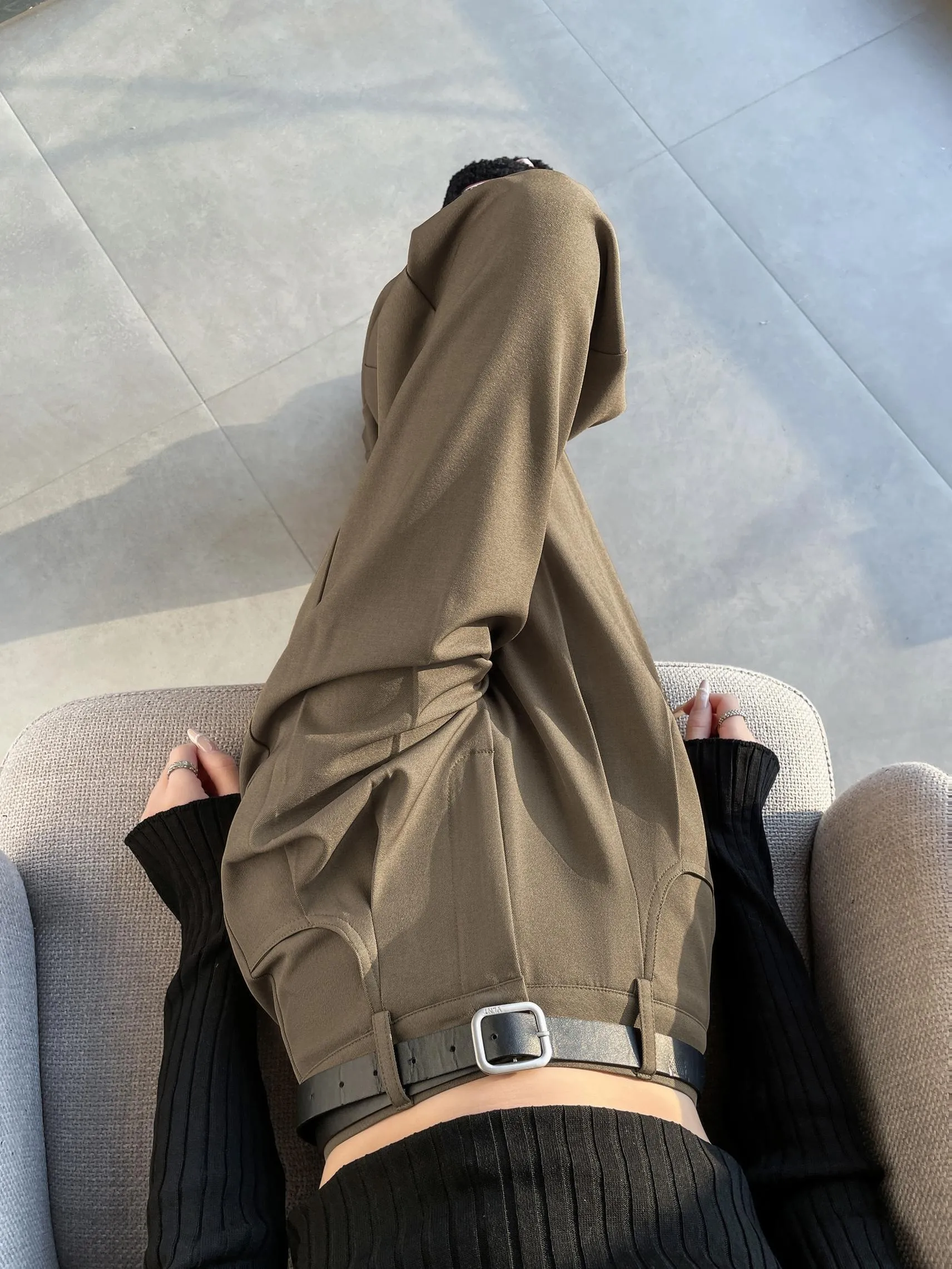 Slim Fit and Fashionable Pleated Pants for Women
