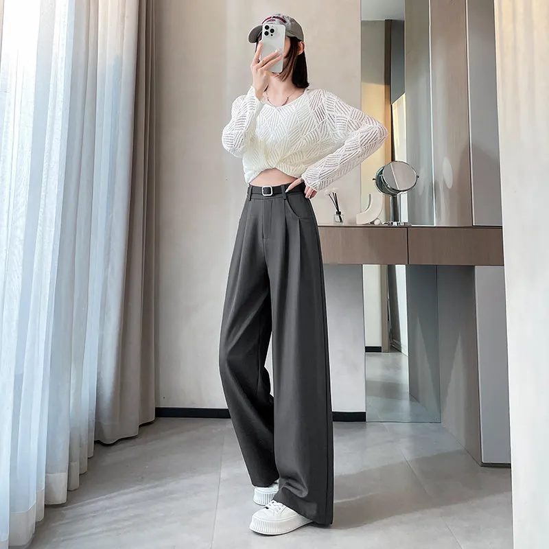 Slim Fit and Fashionable Pleated Pants for Women