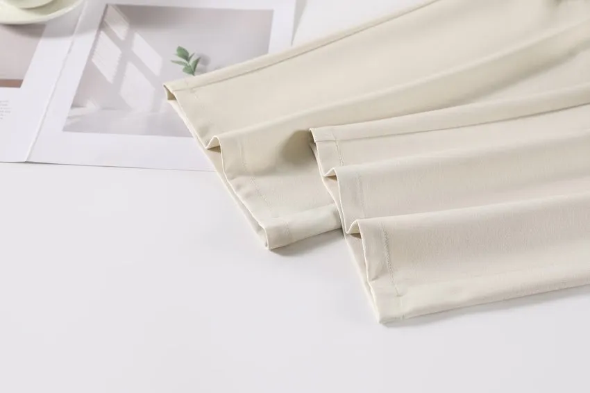 Slim Fit and Fashionable Pleated Pants for Women