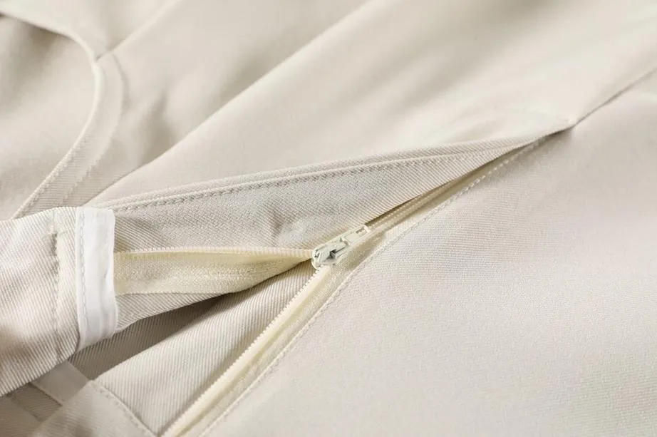 Slim Fit and Fashionable Pleated Pants for Women