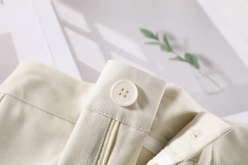 Slim Fit and Fashionable Pleated Pants for Women