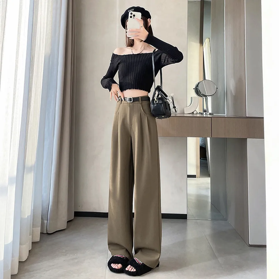 Slim Fit and Fashionable Pleated Pants for Women
