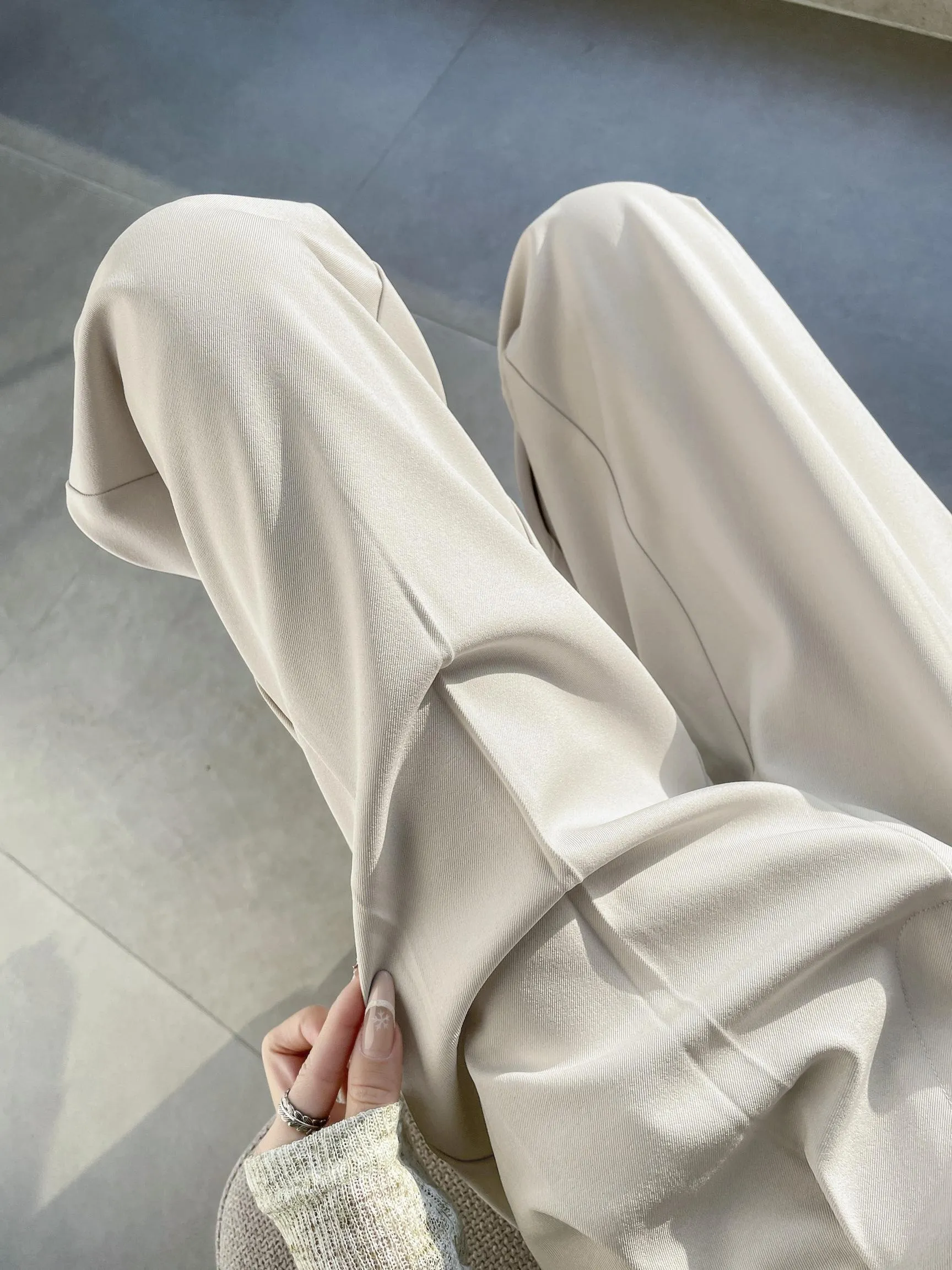 Slim Fit and Fashionable Pleated Pants for Women