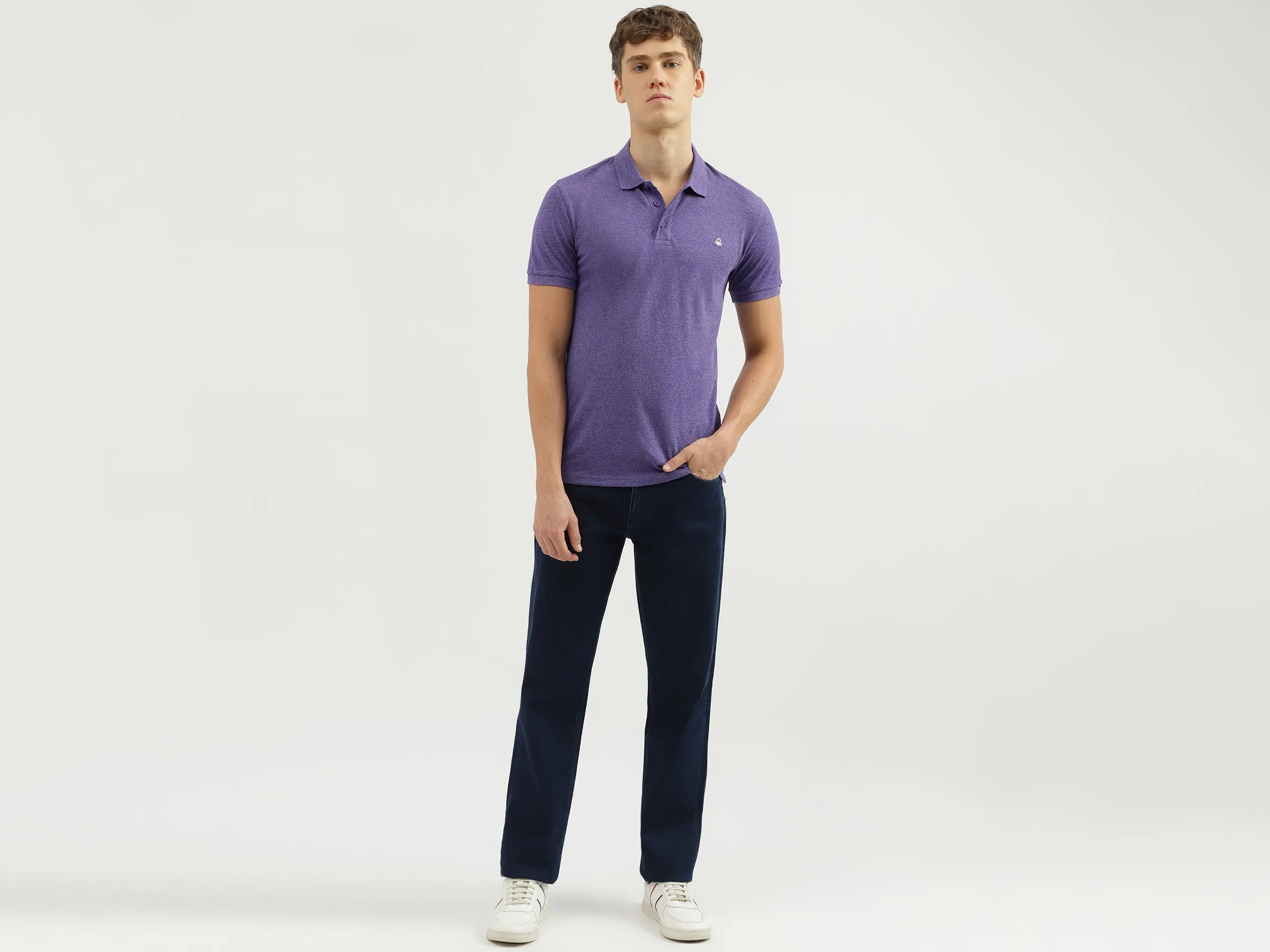 Slim Straight Fit Solid Men's Jeans