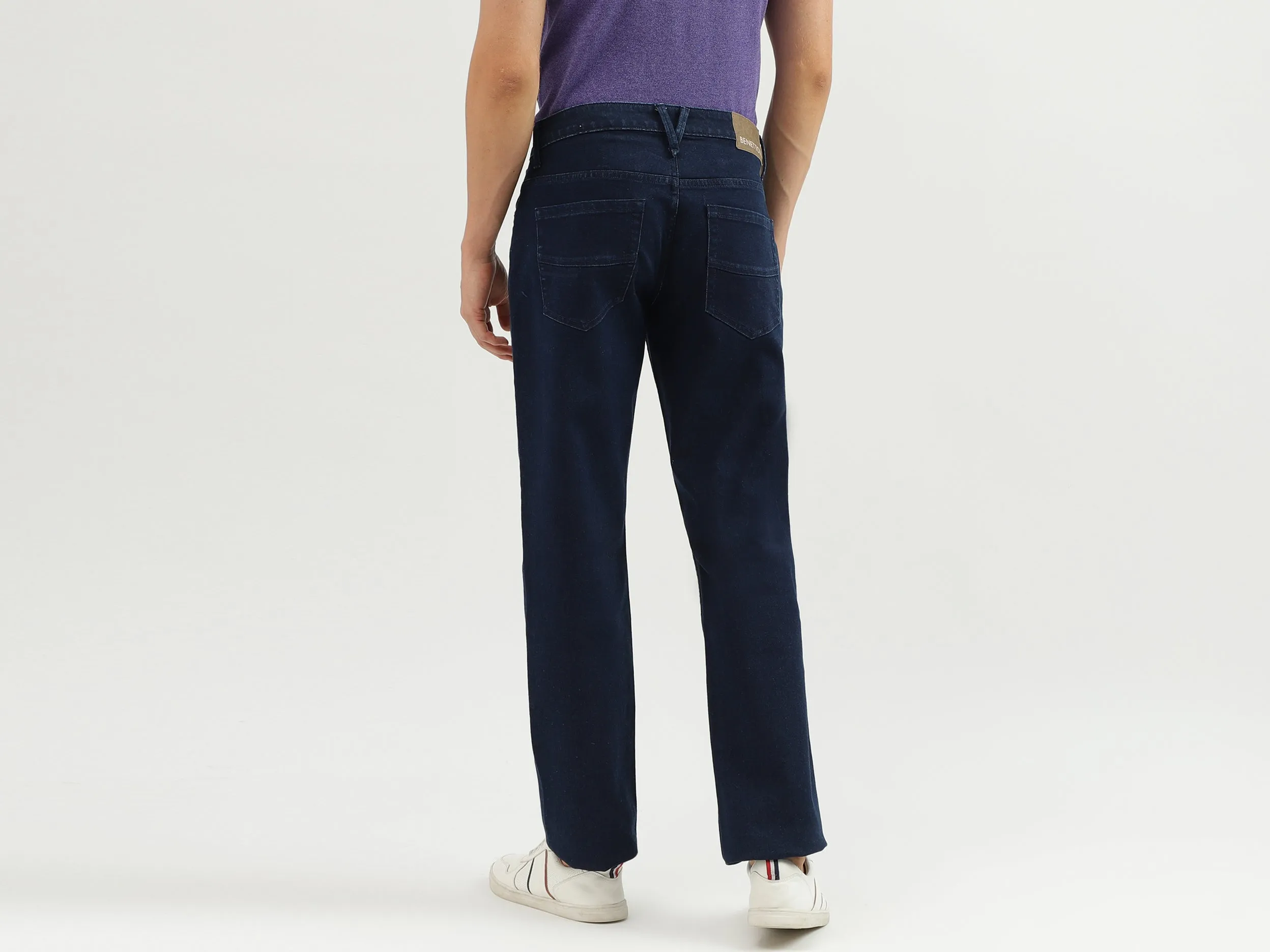 Slim Straight Fit Solid Men's Jeans