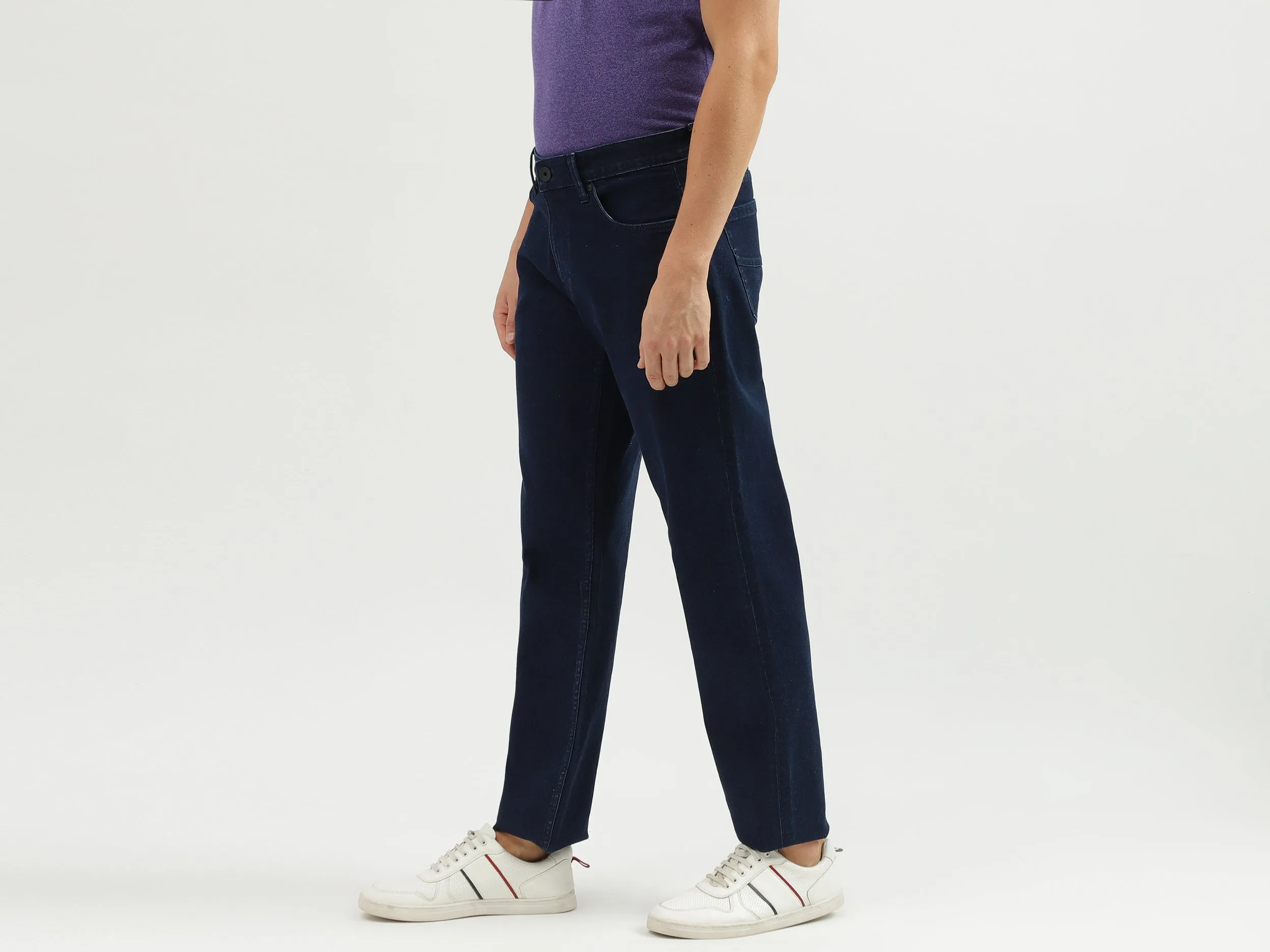 Slim Straight Fit Solid Men's Jeans