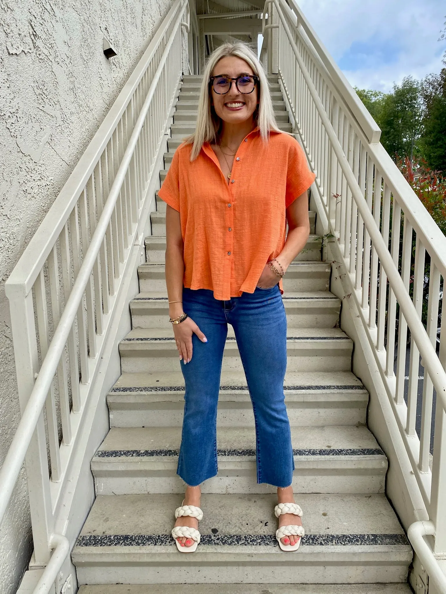 Solana Short Sleeve Button Down