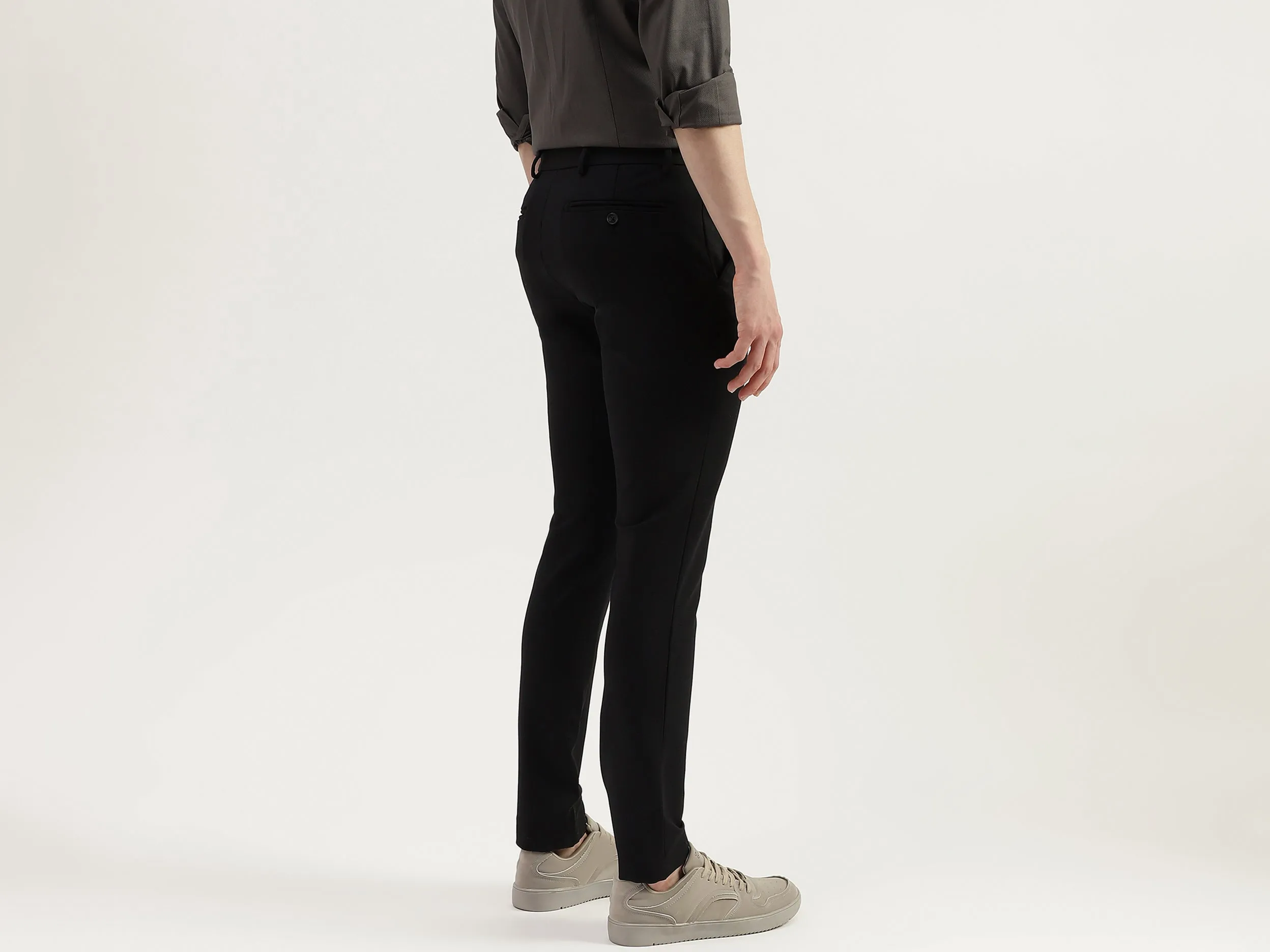 Solid Slim Fit Trouser