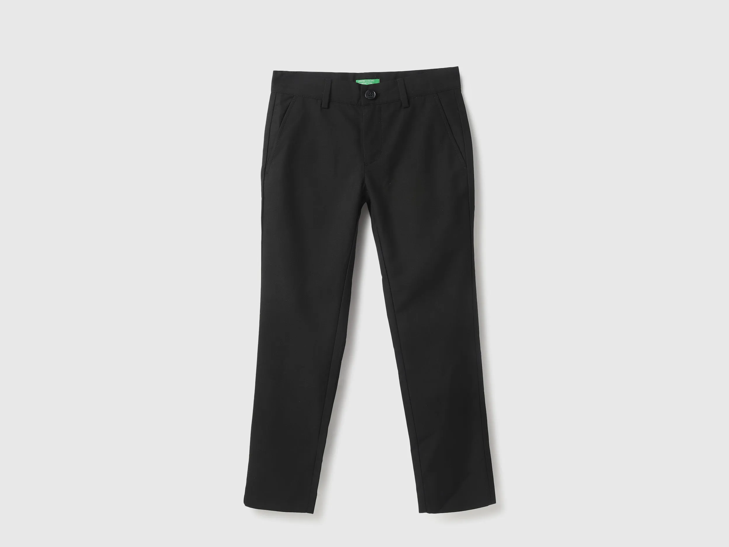Solid Slim Fit Trousers