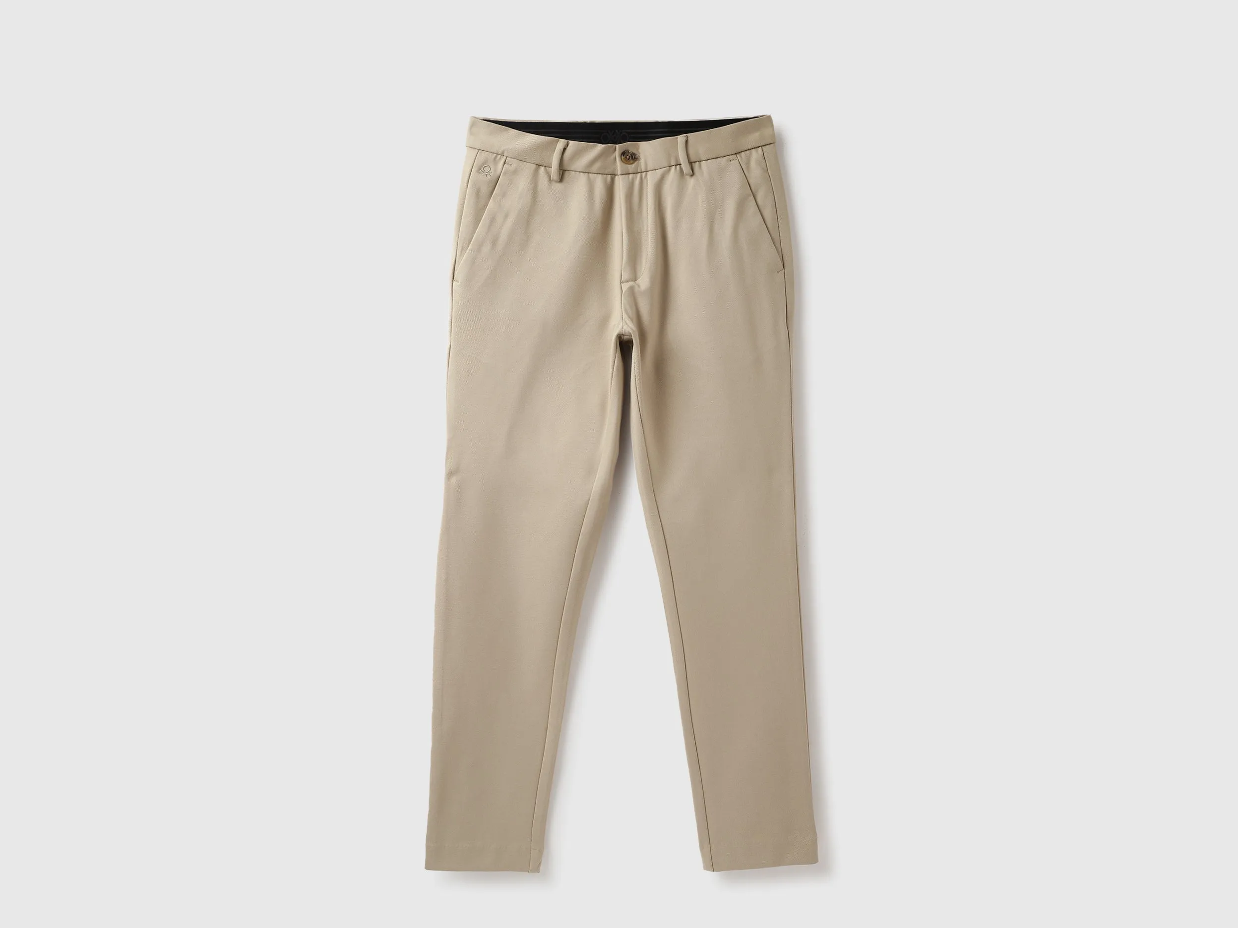 Solid Slim Fit Trousers