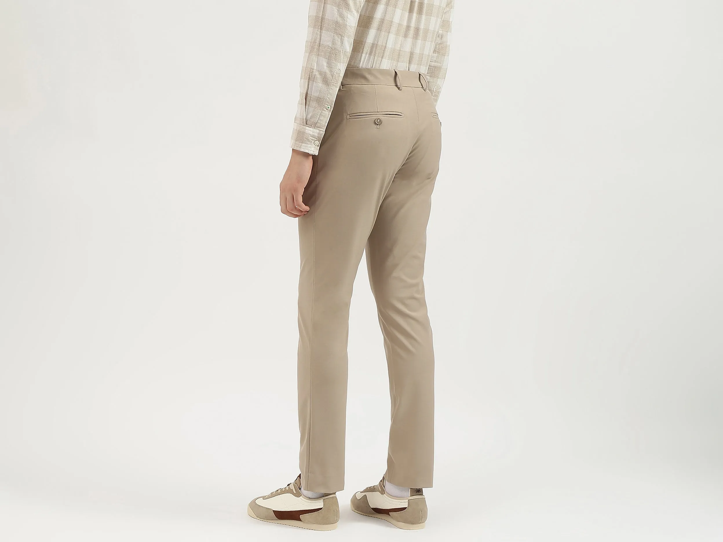 Solid Slim Fit Trousers