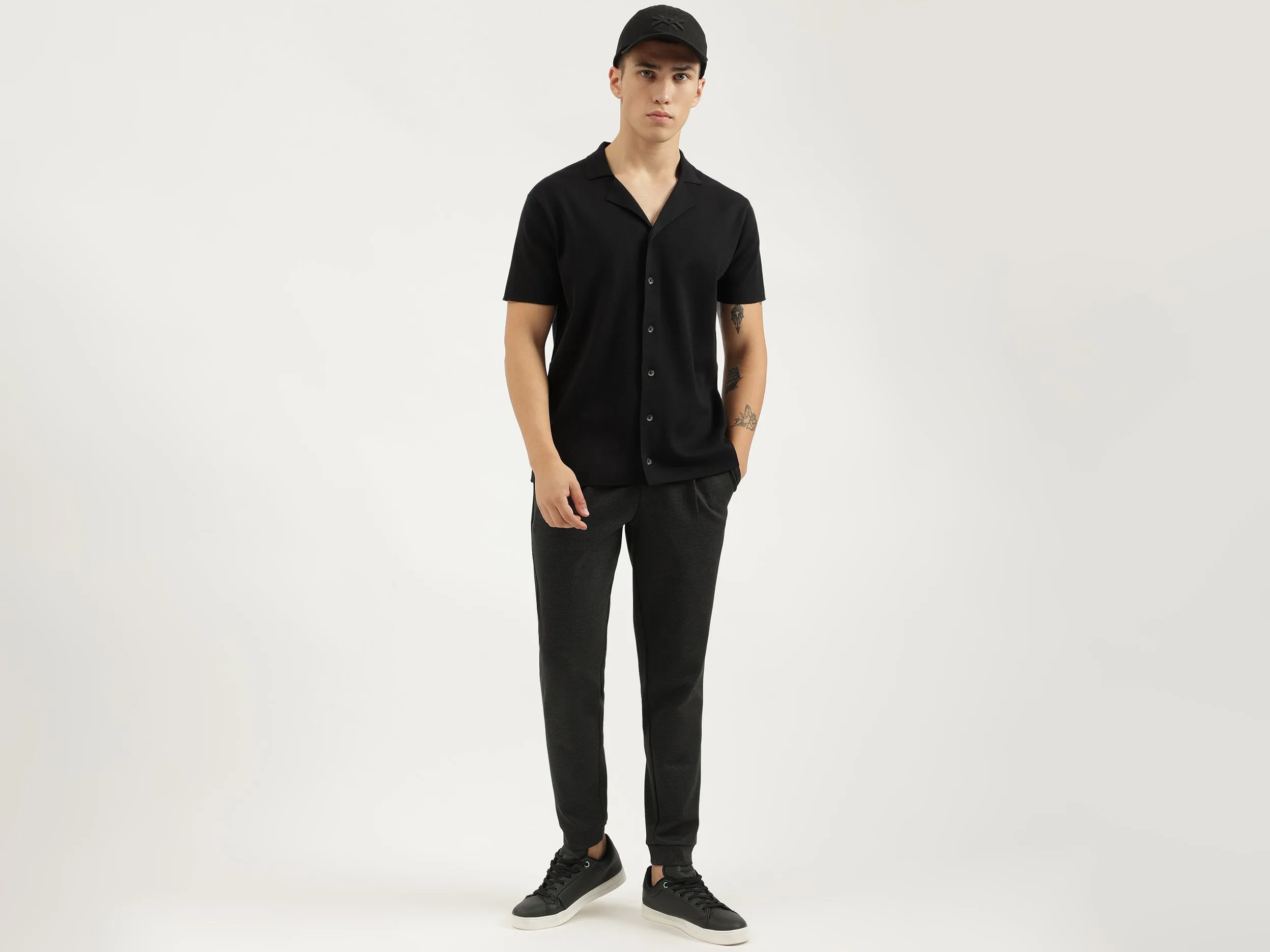 Solid Slim Fit Trousers