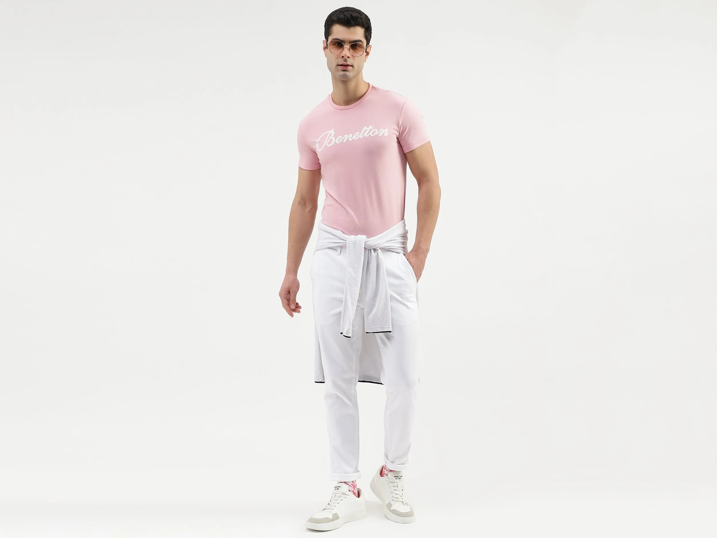 Solid Slim Fit Trousers