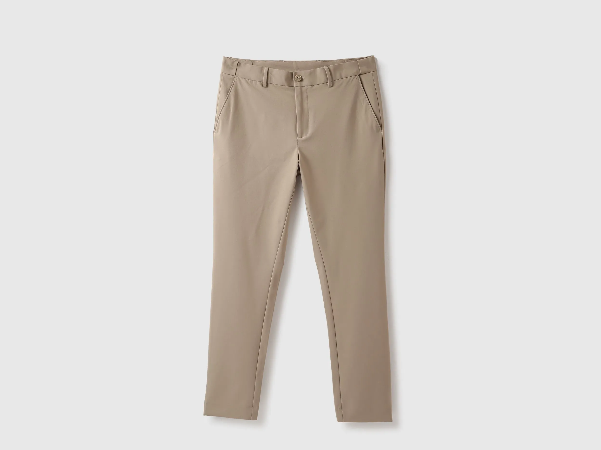 Solid Slim Fit Trousers