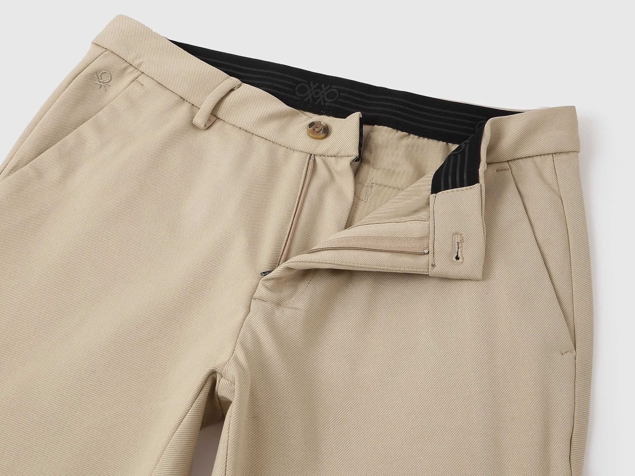 Solid Slim Fit Trousers