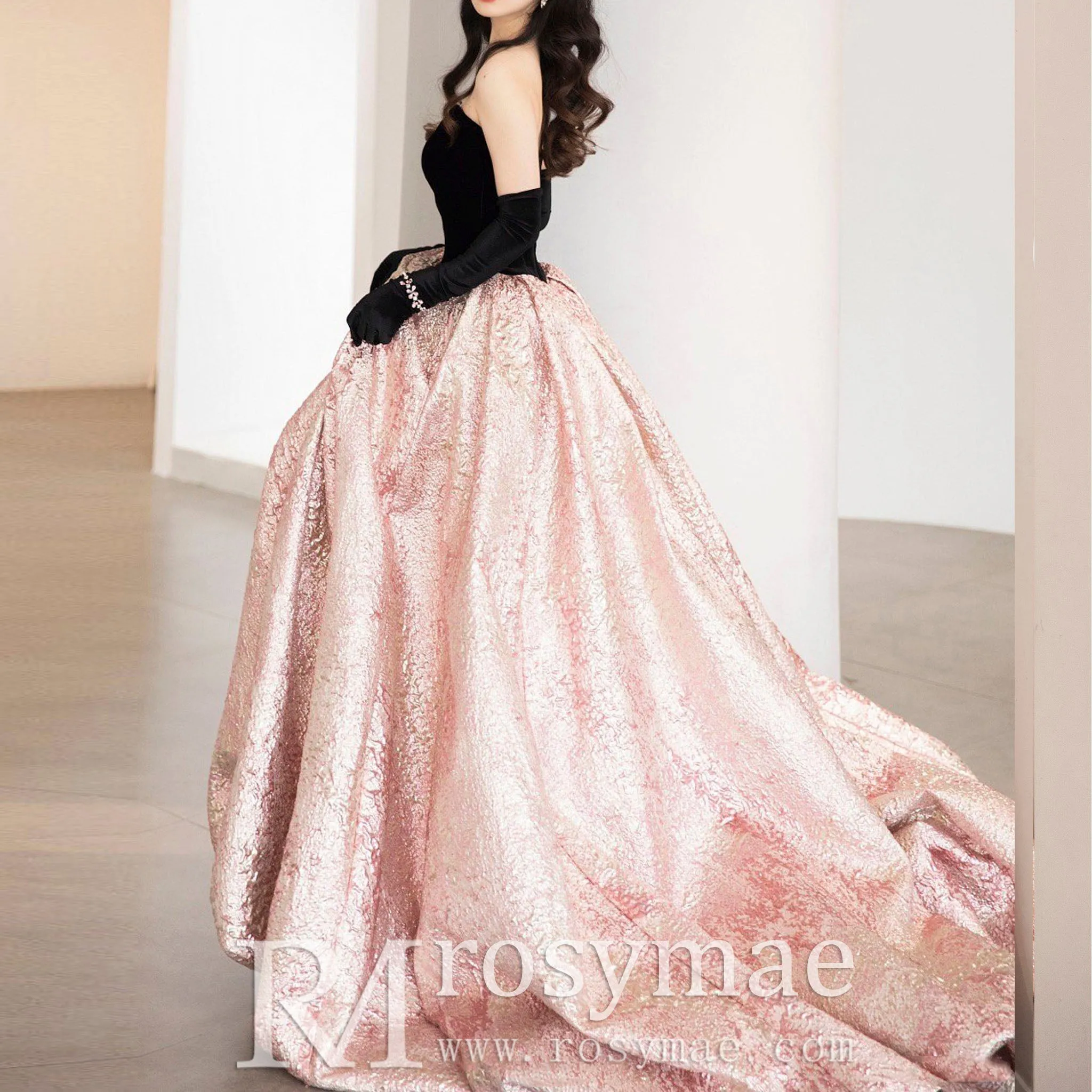 Sparkly Sweetheart Formal Dress Evening Party Gown for Women