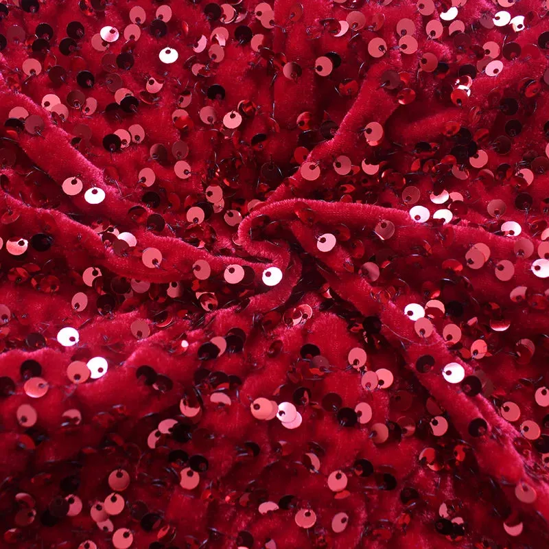 Split Thigh Sequin Formal Dress