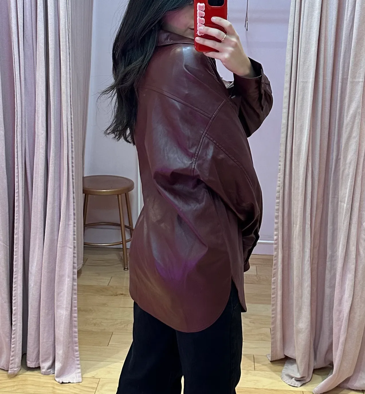 Square Pocket Button Down Shacket