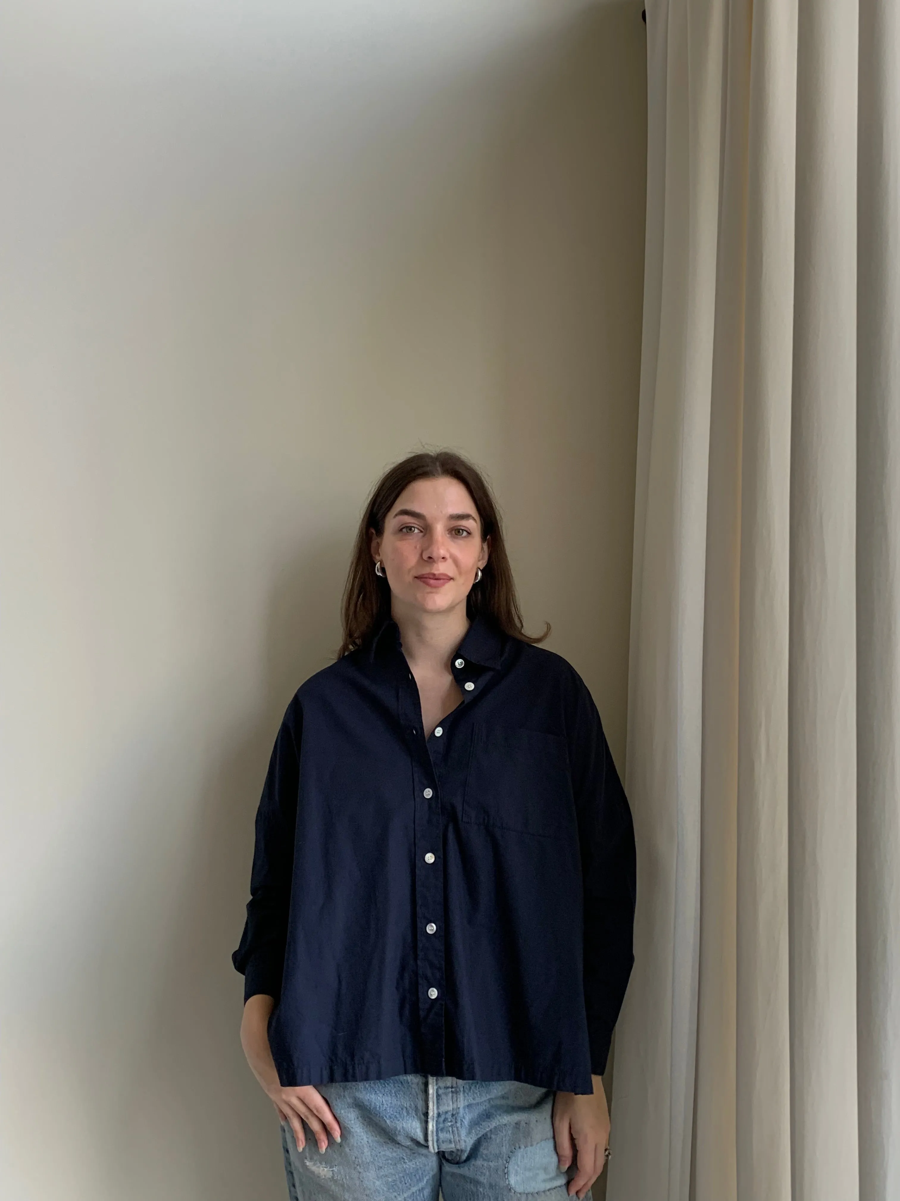 steven alan navy button down