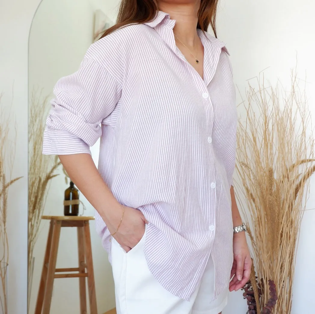 Striped Button Down Shirt