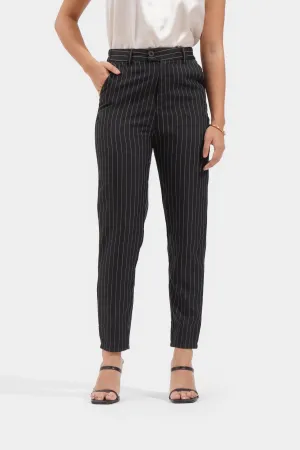 Striped Slim Fit Trousers