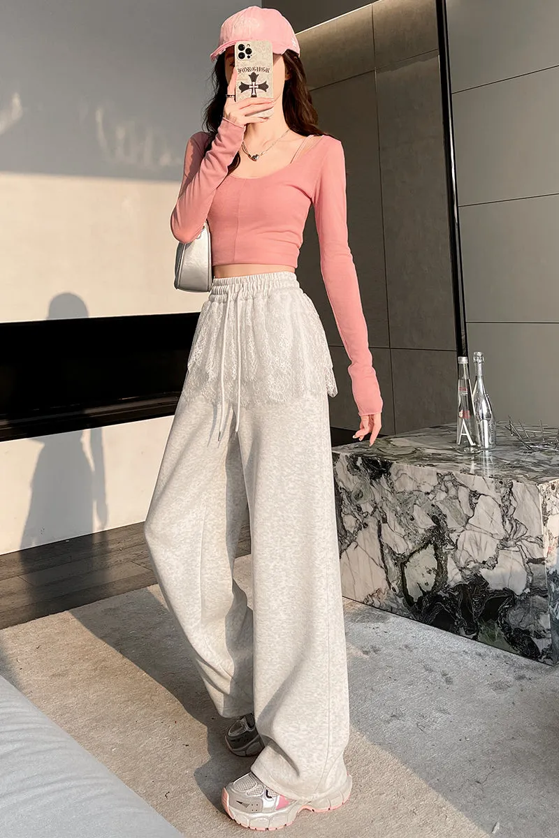 Stylish Women's Wide Leg Pants in Solid Color with Comfortable Fit