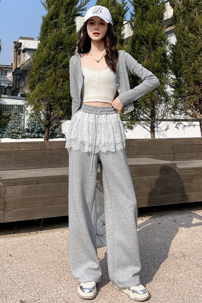 Stylish Women's Wide Leg Pants in Solid Color with Comfortable Fit