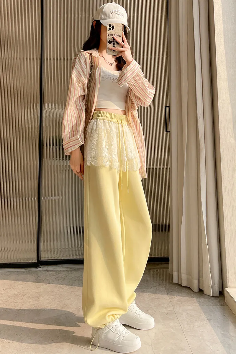 Stylish Women's Wide Leg Pants in Solid Color with Comfortable Fit