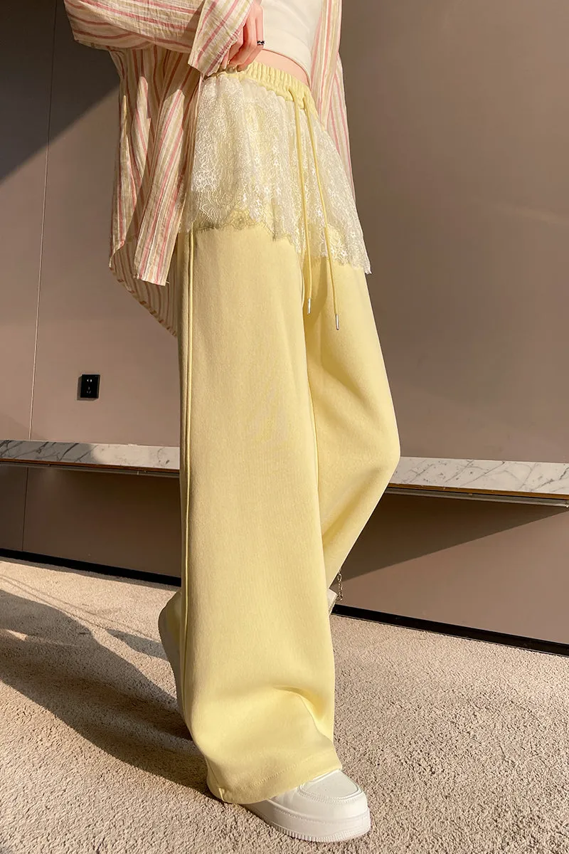 Stylish Women's Wide Leg Pants in Solid Color with Comfortable Fit
