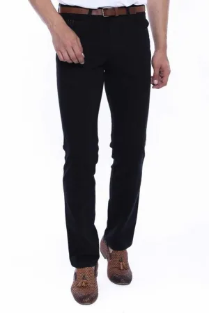 Suede Black Men Jeans - Wessi