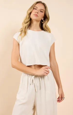 Sugarloaf Sleeveless Linen Top