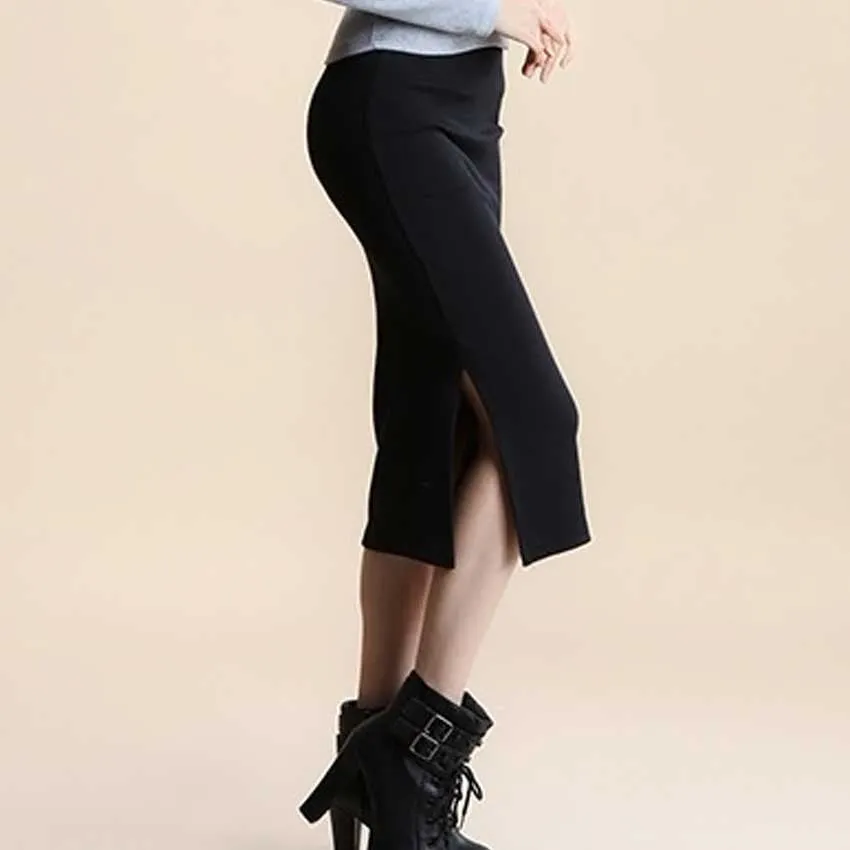 Summer skirts Sexy Chic Pencil Skirts Women Skirt Wool Rib Knit Long Skirt Package Hip Split Waist midi skirt maxi