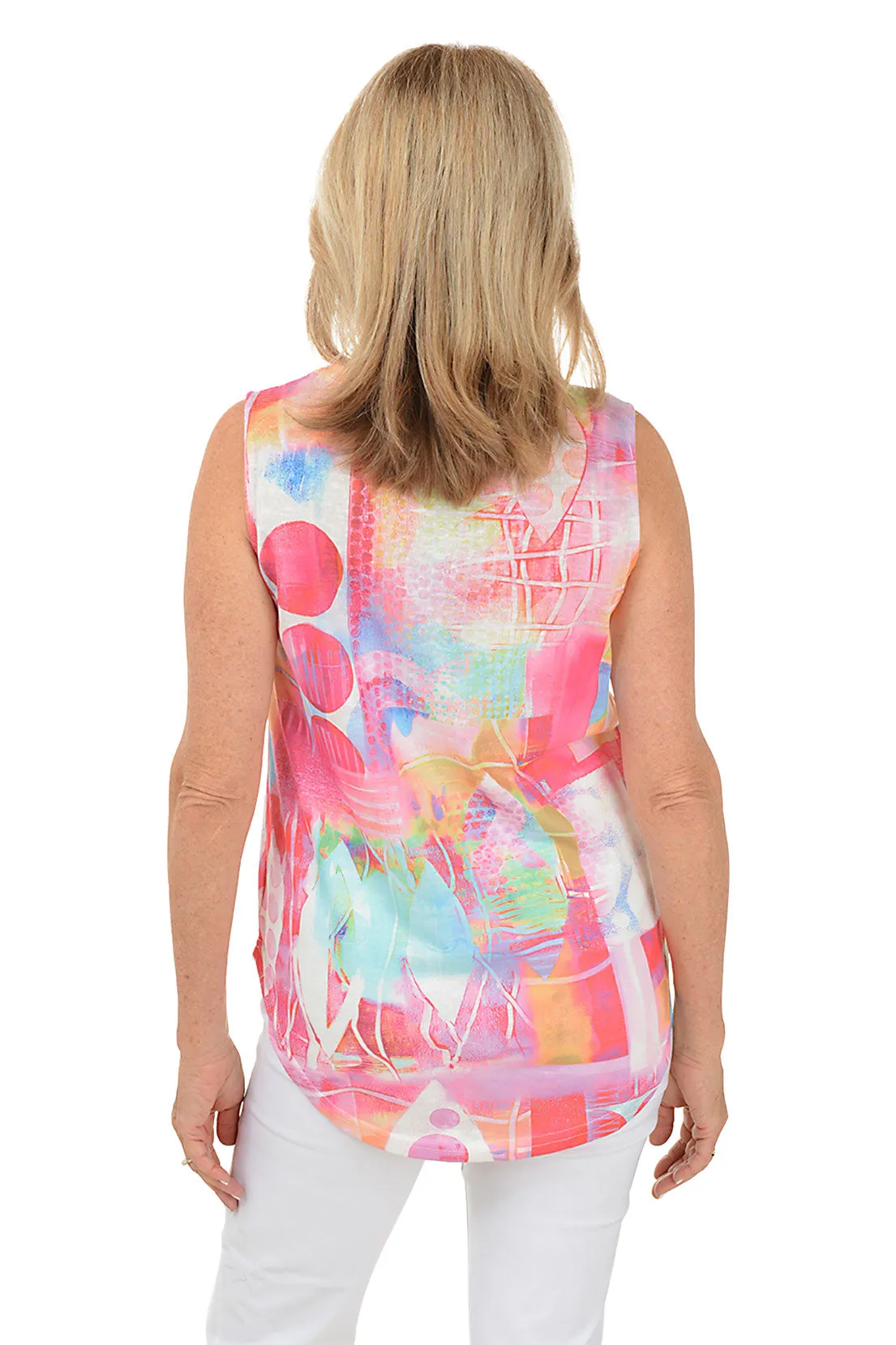 Surfs Up High Low Tank Top