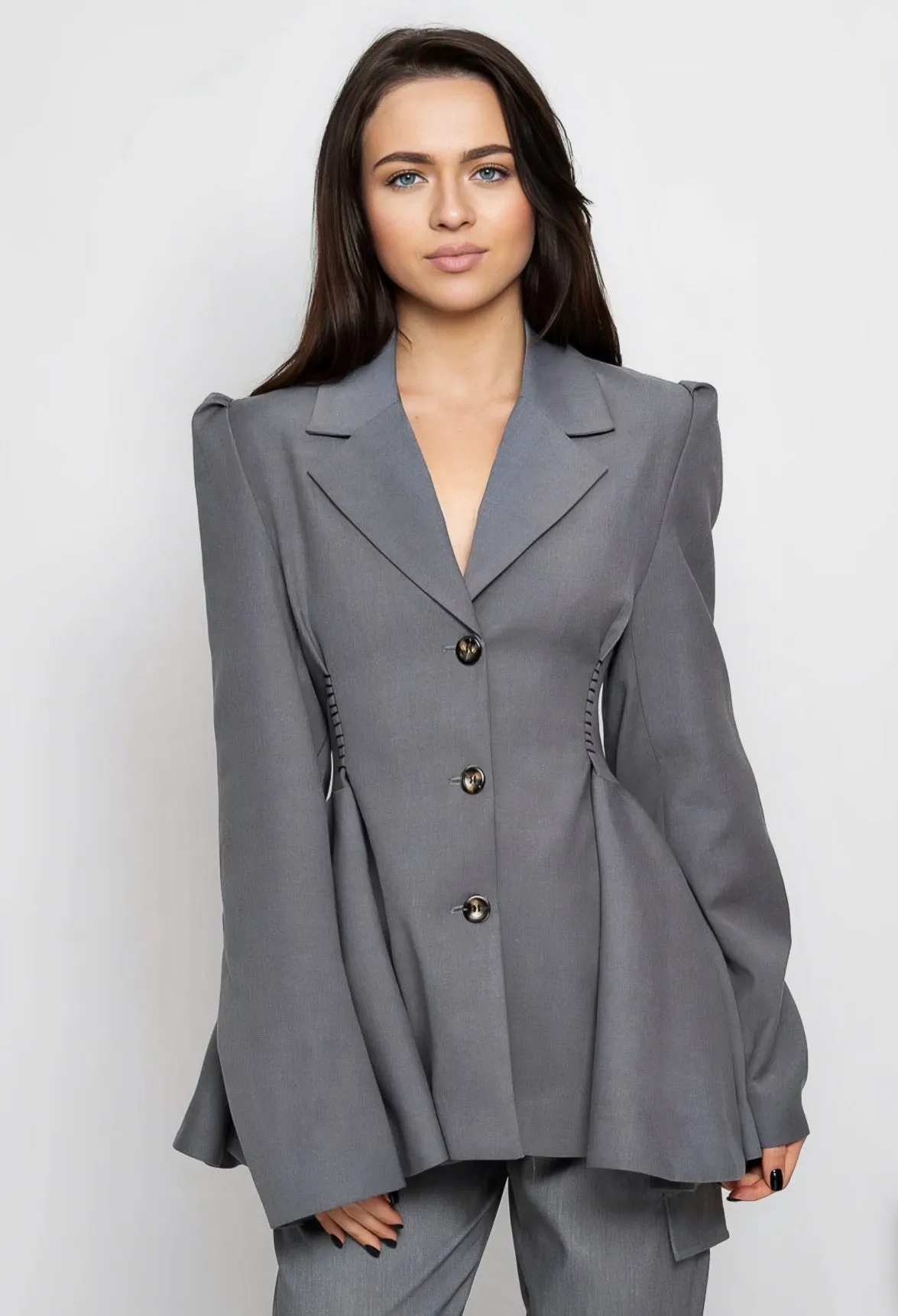 Tailored Cutout Back Blazer