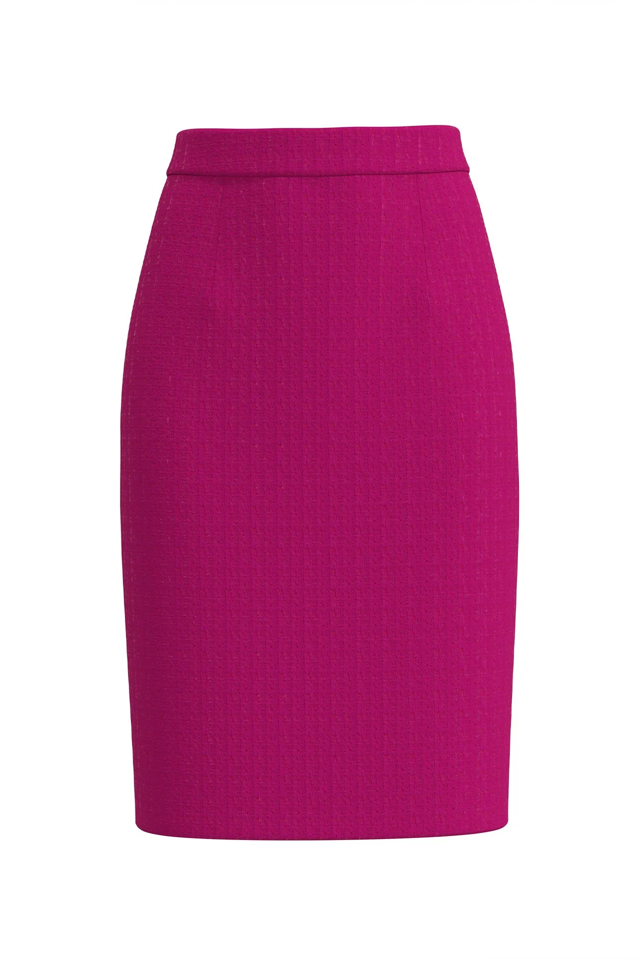 TAILORED SKIRT IN ROSE RED