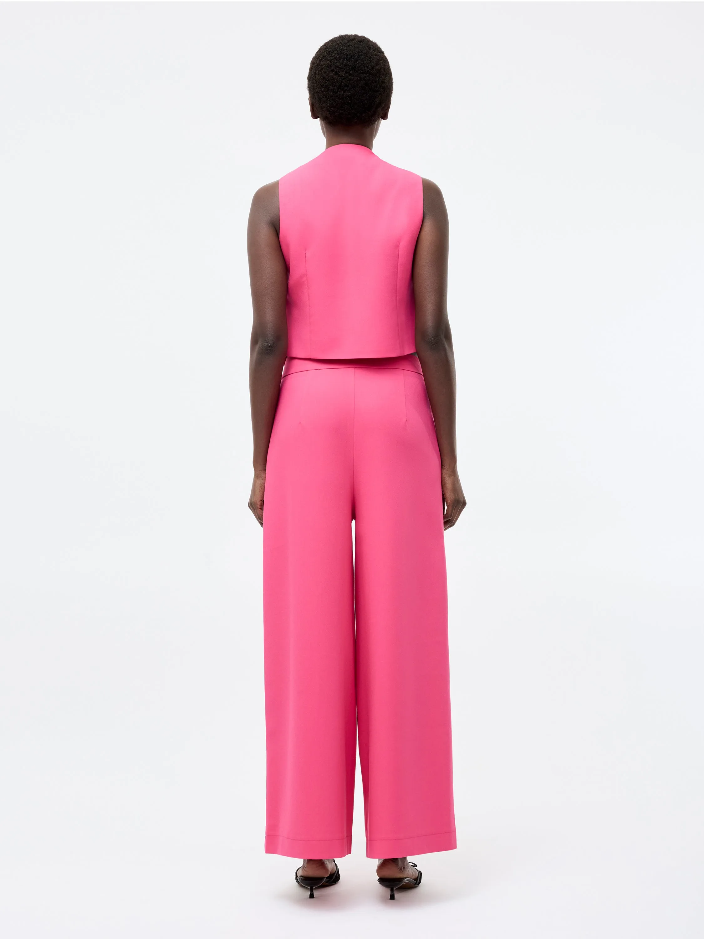 Tailored Wide Leg Trousers