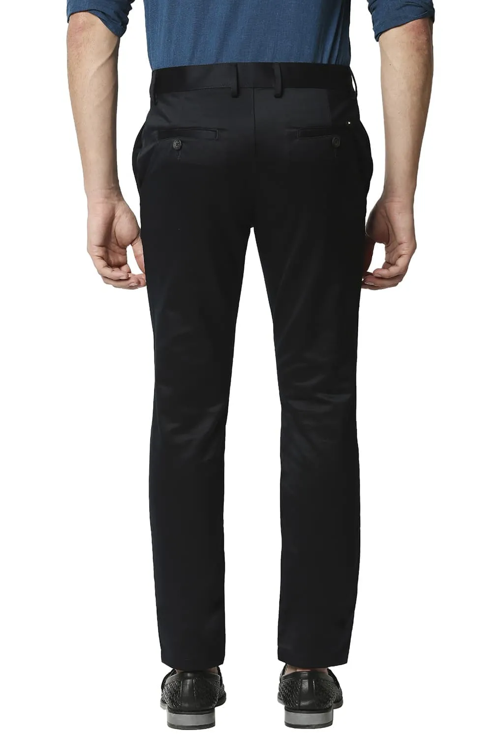 Tapered Fit Satin Trousers