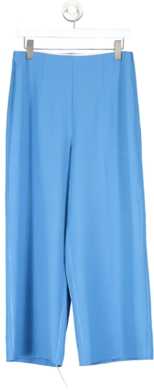 Tesco F&F Blue Wide Leg High Rise Trouser UK 12