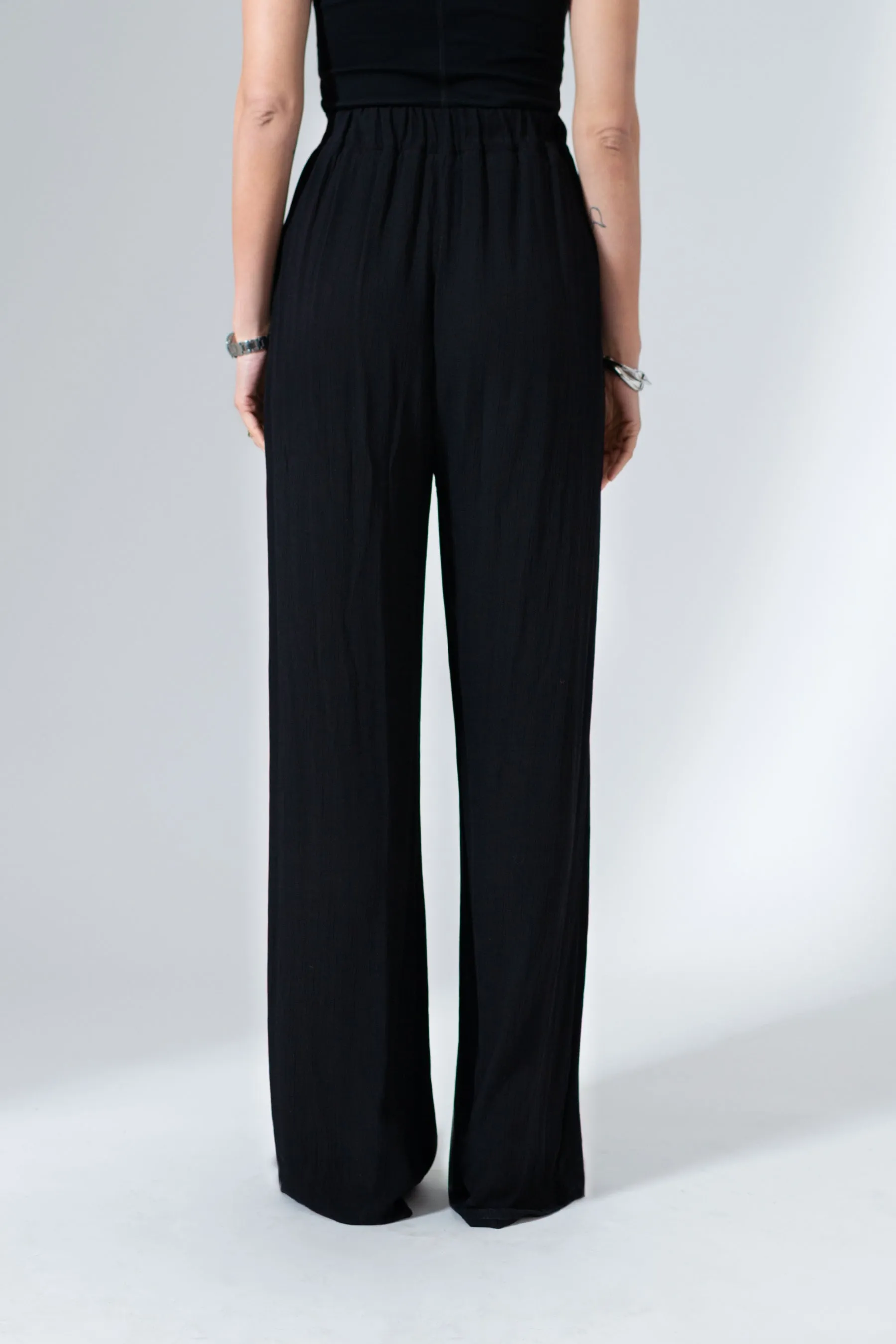 Tess Cotton Wide Leg Trousers