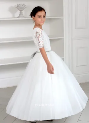 Teter Warm Girls Communion Off White Dress 906