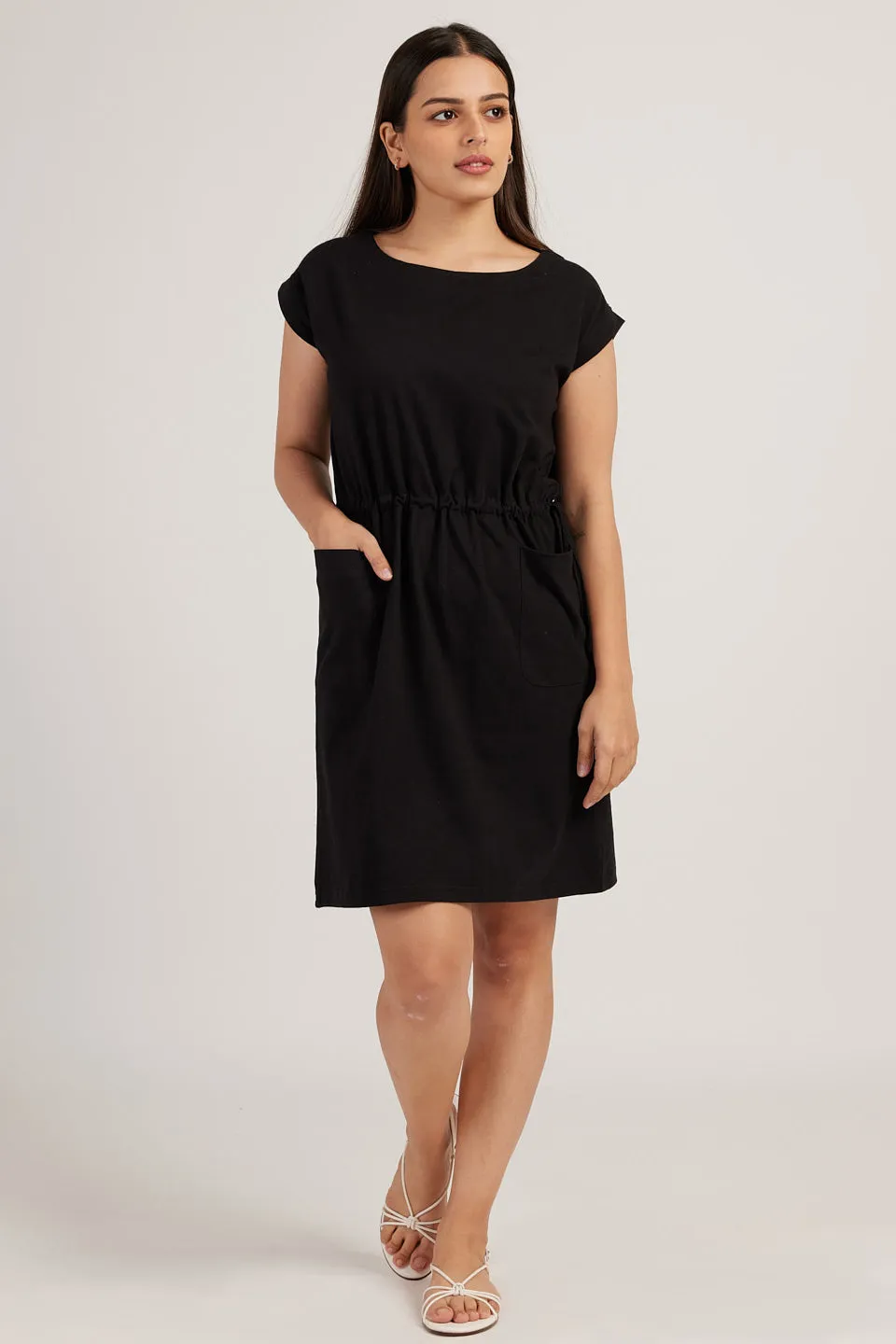 The Jersey Drawstring Dress