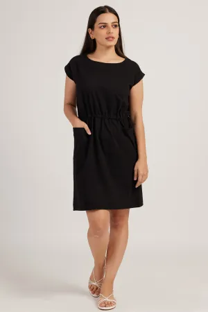 The Jersey Drawstring Dress