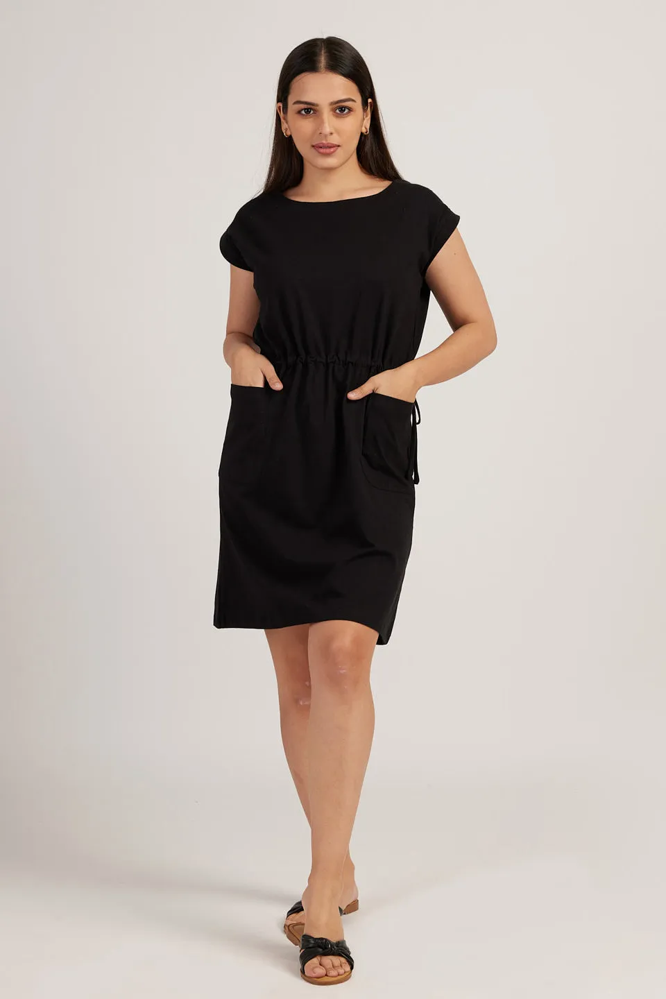 The Jersey Drawstring Dress