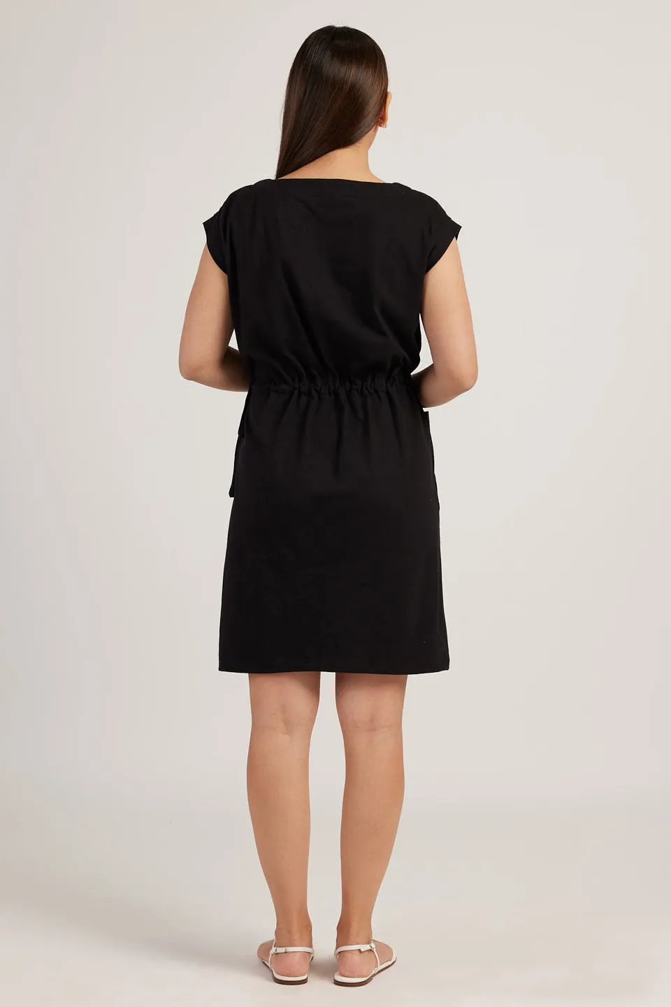 The Jersey Drawstring Dress