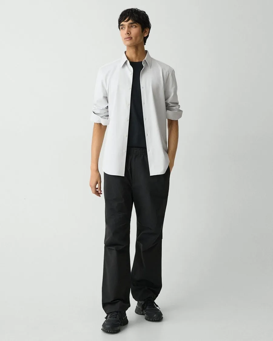 Theory Sylvian Structure Knit Shirt - Fog