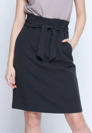 Tie Waist Pencil Skirt