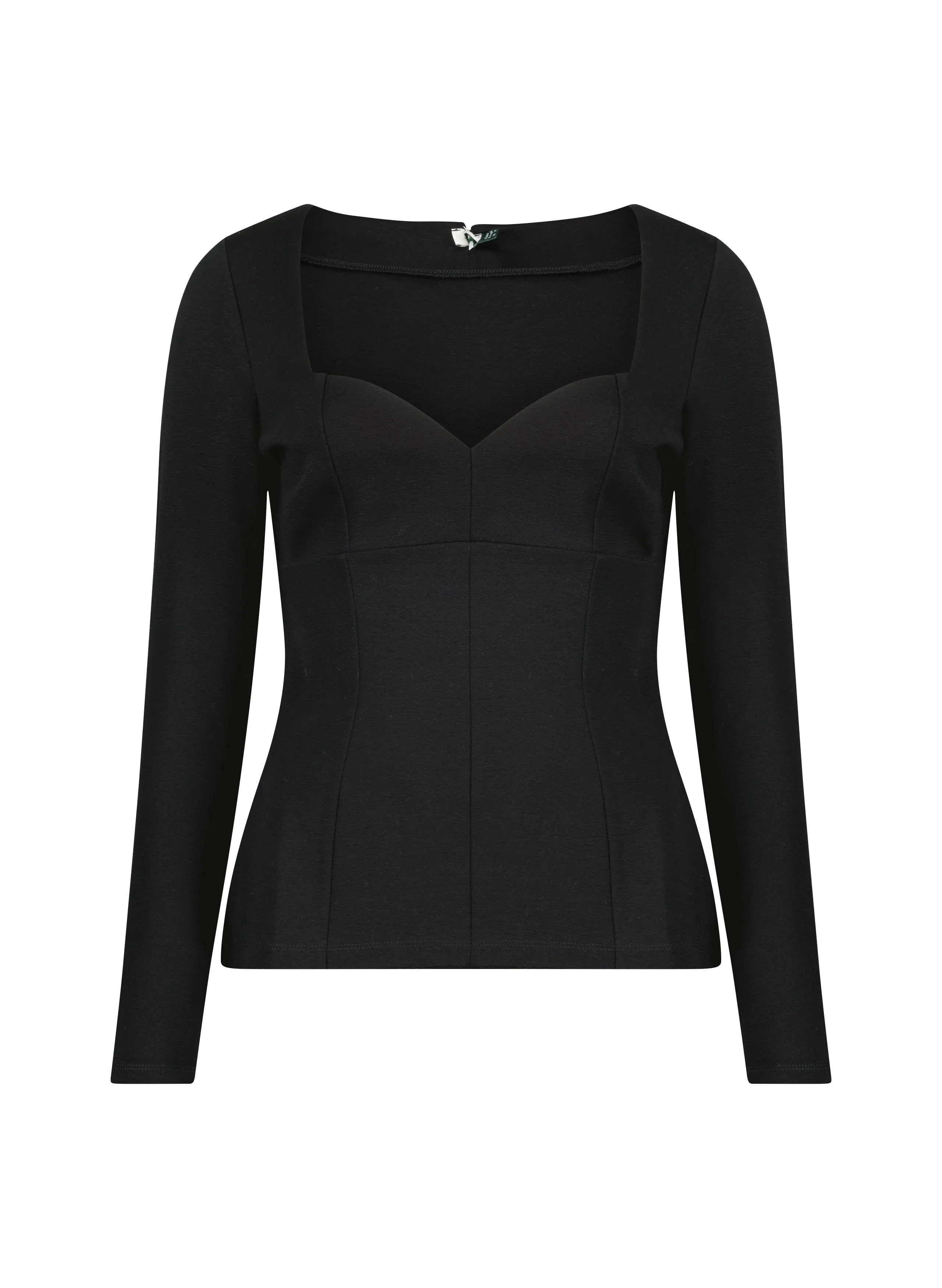 Tomasina LENZING™ ECOVERO™ Top | Caviar Black