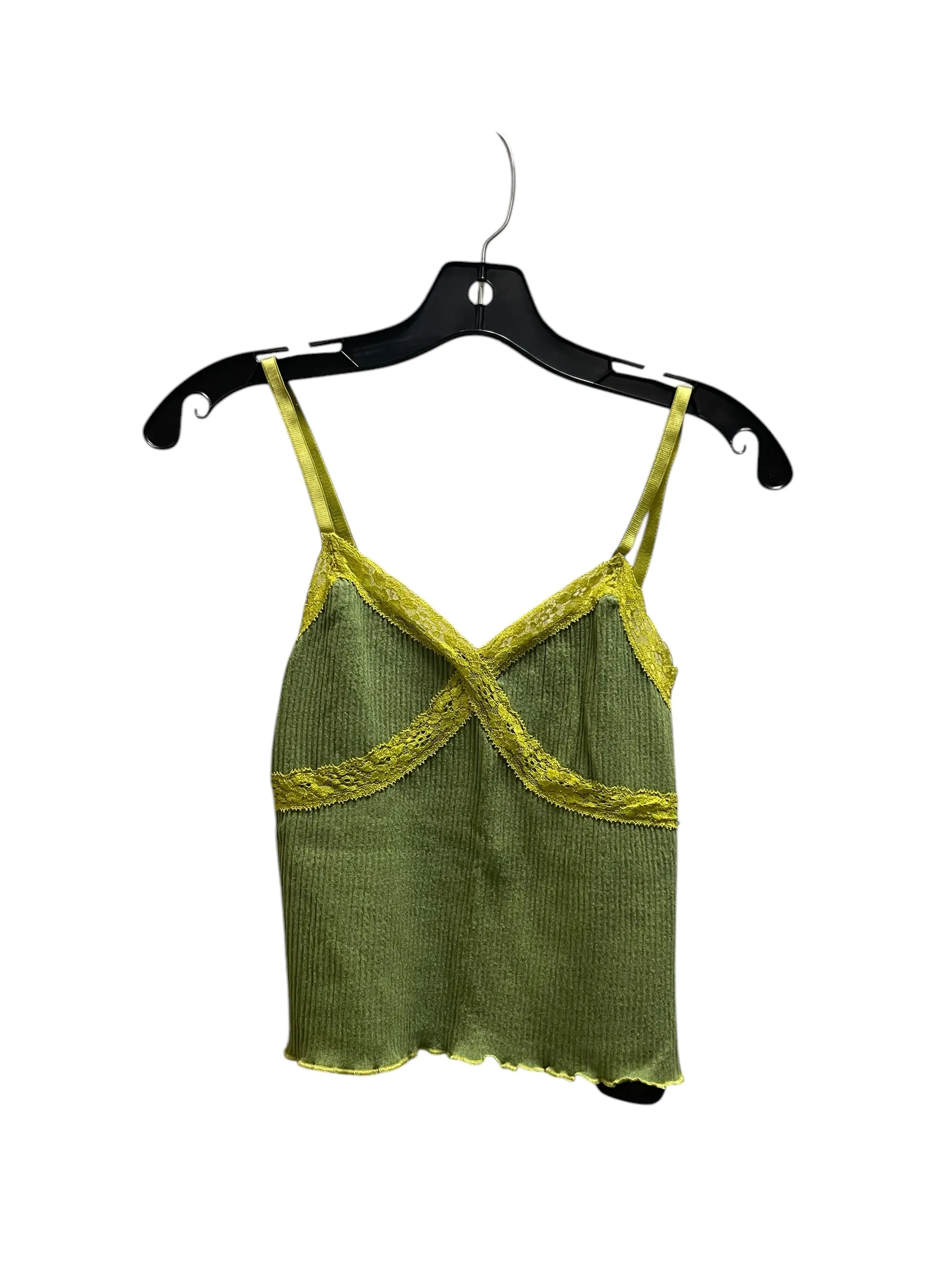 Top Sleeveless By Bdg In Green, Size: M